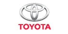 close up of Toyota logo